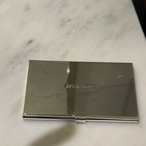 Kate Spade Silver Business Card Holder